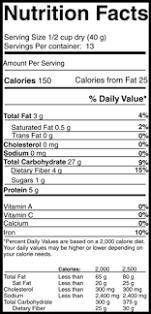 Which information is required on a food label?