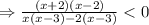 \Rightarrow \frac{(x+2)(x-2)}{x(x-3)-2(x-3)}