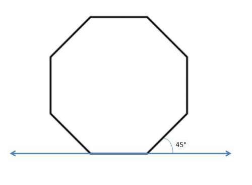 What angle measures can the regular octagon be rotated so it maps onto itself?  select each correct