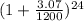 (1+\frac{3.07}{1200})^{24}