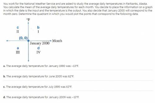 You work for the national weather service and are asked to study the average daily temperatures in a