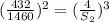 (\frac{432}{1460})^2=(\frac{4}{S_2})^3