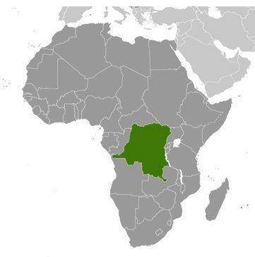 People in the democratic republic of congo (shown in green) would be most affected by which of these