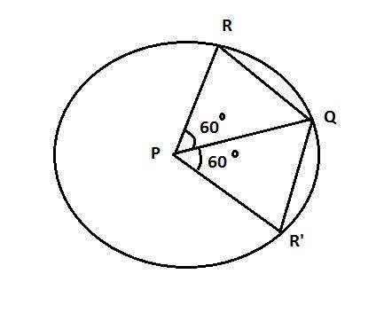 In a plane, points p and q are 20 inches apart. if point r is randomly chosen from all the points in
