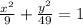 \frac{x^{2} }{9} +\frac{y^{2} }{49}=1