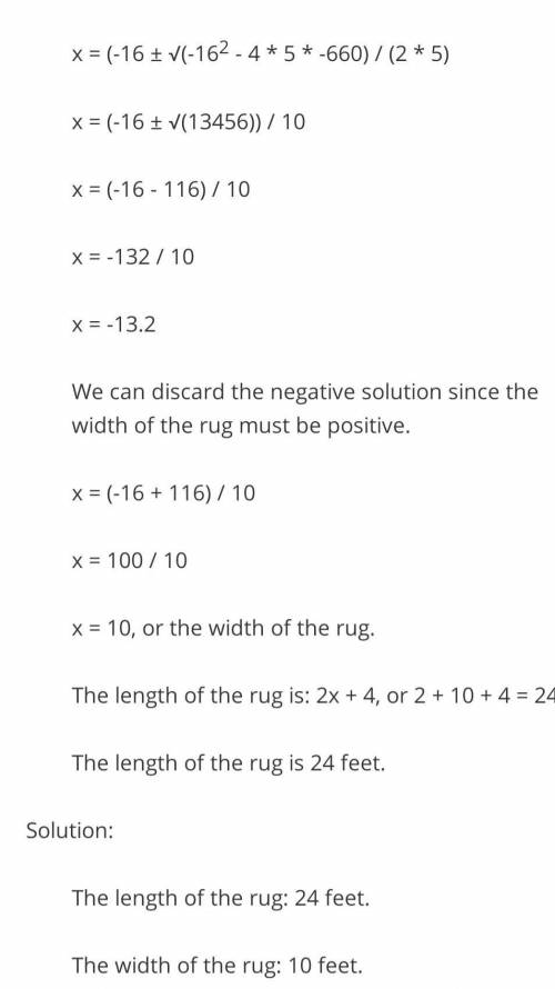 Ineed  on number 35. i know the answer    length:  24ft;  width:  10ft but idk how to get there