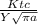 \frac{Ktc}{Y \sqrt{\pi a}}