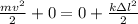 \frac{m v^{2}}{2}+0=0+\frac{k \Delta l^{2}}{2}