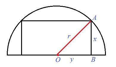 Find the area of the largest rectangle that can be inscribed in a semicircle of radius 5.