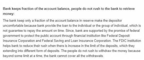 Does the fact that your bank keeps only a fraction of your account balance in reserve worry you?  wh