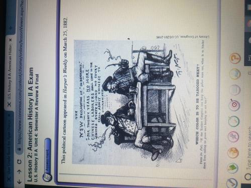 Whom do the two men seated at the table represent what this cartoon suggest about american attitudes
