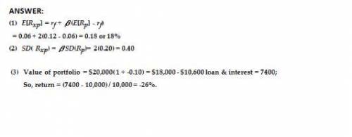 Suppose you have $10,000 in cash and you decide to borrow another $10,000 at a 6% interest rate to i