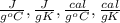 \frac{J}{g^oC},\frac{J}{gK},\frac{cal}{g^oC},\frac{cal}{gK}