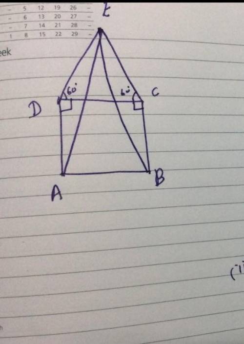 Cde is an equilateral triangle formed on a side cd of a square abcd. show that ∆ade congruent to ∆bc