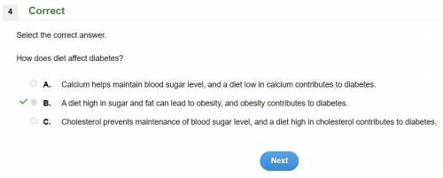 How does diet affect diabetes?   a. calcium  maintain blood sugar level, and a diet low in calcium c