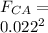 F_{CA}=\frac{9\times 10^{9}\times 5.1\times 10^{-6}\times 5.1\times 10^{-6}}}{0.022^{2}}