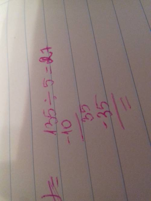 For the problem 135 ÷ 5, draw two different ways to break apart the array. use the distributive prop