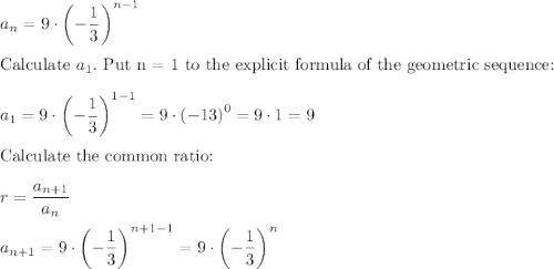 geometric sequences recursive and explicit formulas