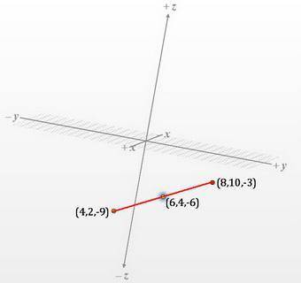 What is the midpoint of the segment whose endpoints are (8, 10, –3) and (4, –2, –9)?