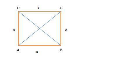 The diagonal of a square measured 7 square root of 2 cm. find the length of a side of the square