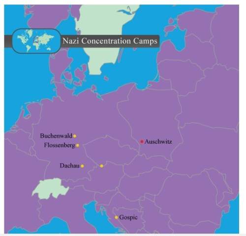 Select the correct location. on the map, choose the concentration camp that was meant only for the e
