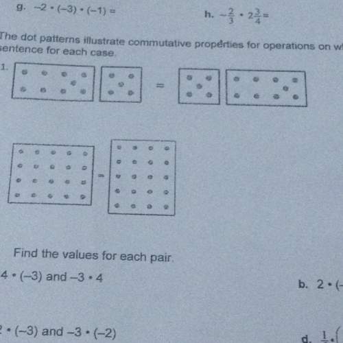The dot patterns illustrate commutative properties for operations on whole numbers. write a number s
