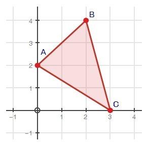 What set of reflections would carry triangle abc onto itself? 'triangle abc on the coordinate plane