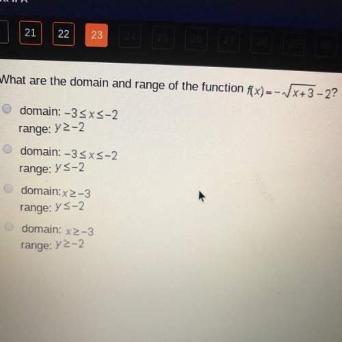 What are the domain and range for the function