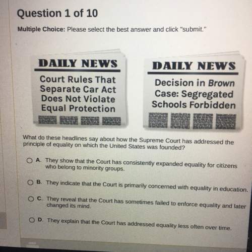 What do these headlines say about how the supreme court has addressed the principle of equality on w