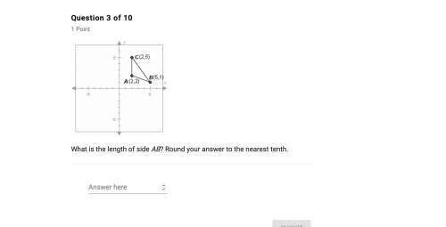 What is the length of side ab? round to the nearest tenth!