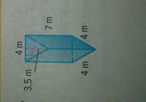 Find the volume of the triangular prism. explain the answer.