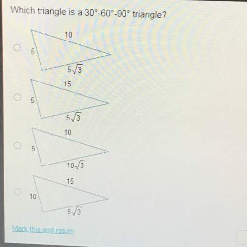 Which triangle is a 30-60-90 triangle? ¿ (: