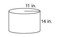 If the dimensions of the following cylinder are quadrupled, what will be the volume of the new simil