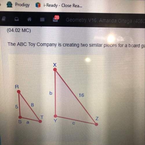 The abc toy company is creating two similar pieces for a board game, as shown below. find the value