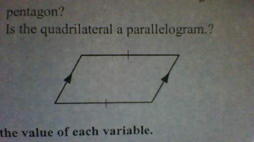 Is the quadrilateral a parallelogram?