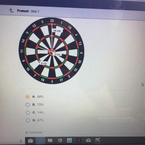If a dart was thrown randomly at the dart board shown below, what is the probability that it would l