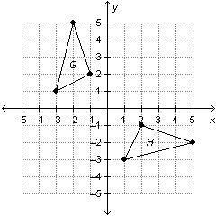 Figure g is rotated 90 degrees clockwise about the origin and then reflected over the x-axis, formin