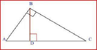 Write a similarity statement for the 3 similar right triangles.
