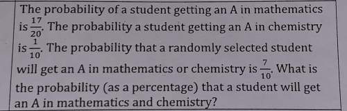 The probability of a student getting an