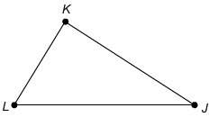 Which angle is the included angle for jl¯¯¯¯¯ and jk¯¯¯¯¯ ? ∠j ∠k ∠l