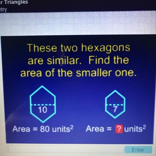 8find the area of the smaller hexagon.
