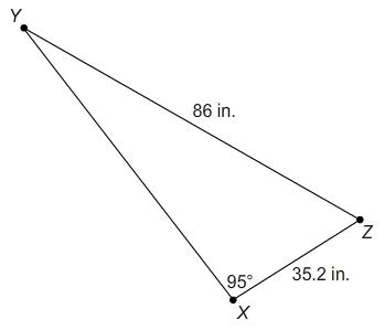 What is the measure of angle y? round your answer to the nearest degree 24 26 69 61