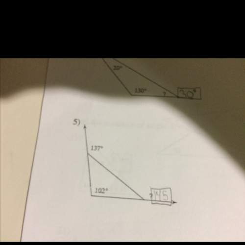 Your supposed to find the angle of the triangle but i know the answer 145 but i want to know how you