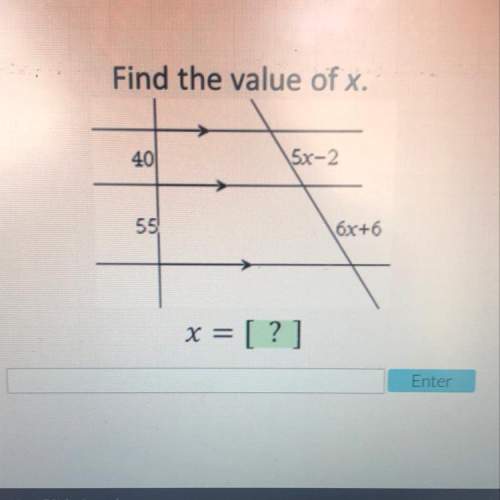 How do i find x? do i use 40 and 55?