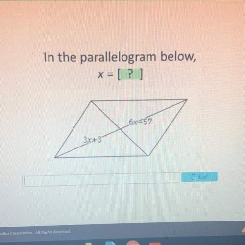 What would x be in this parallelogram ?