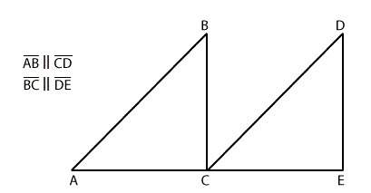 Find the m∠cde, if m∠bac = 55° and ∠bca is a right angle. 35° 45° 55° 90°