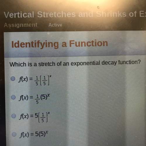 What is a stretch of an exponential decay function?