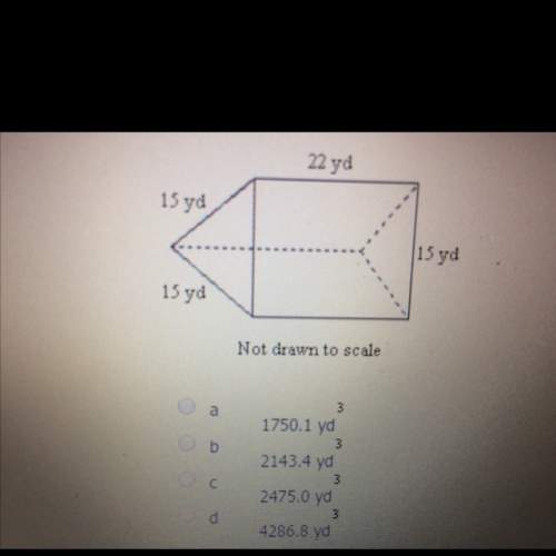 Find the volume of given prism round to the nearest tenth necessary.