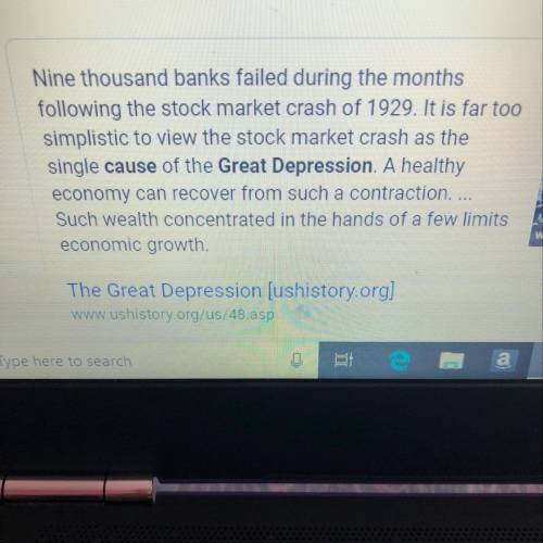 What is the primary cause of the great depression​