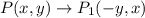 P(x,y)\rightarrow P_1(-y,x)